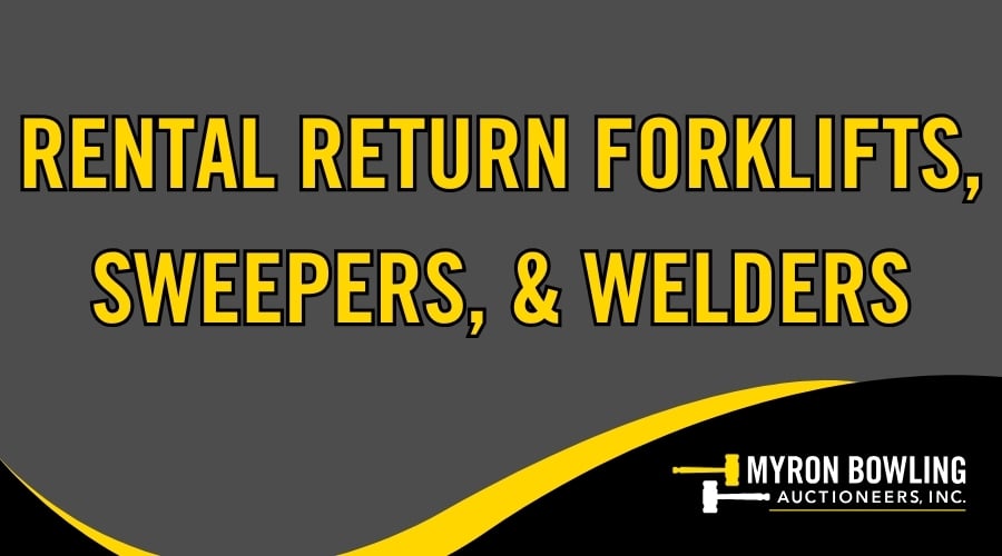 rental return forklifts sweepers and welders