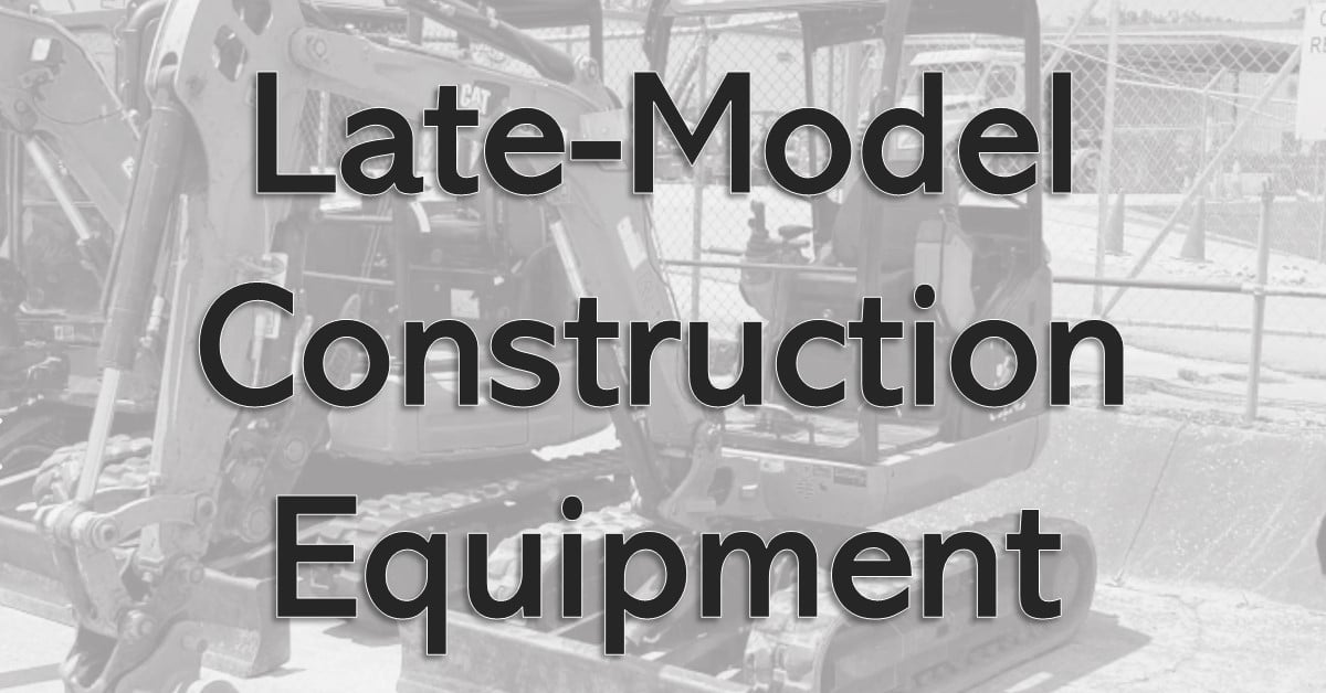 Late-Model Construction Equipment